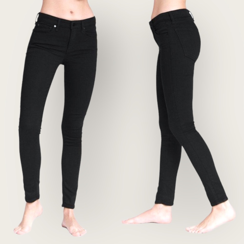 Rag & Bone: Mid-Rise Cigarette - Black 🇺🇸 Charcoal Wash